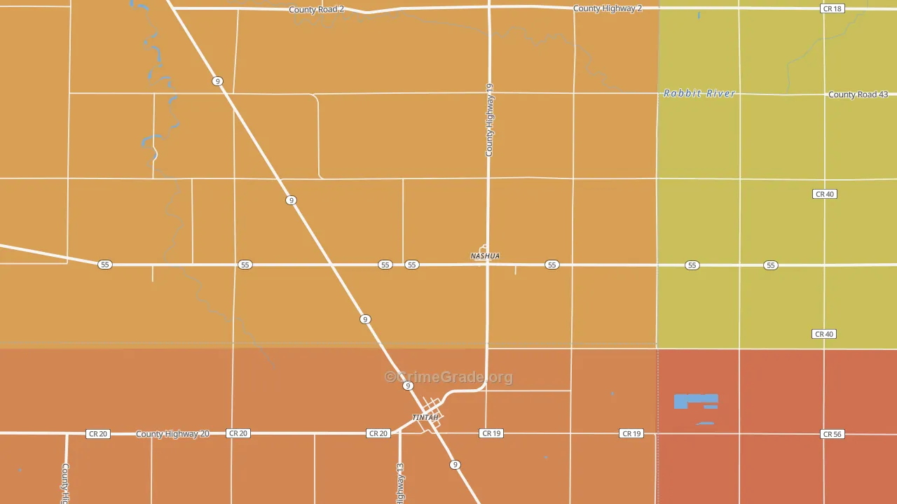 56565, MN Map of Theft Rates