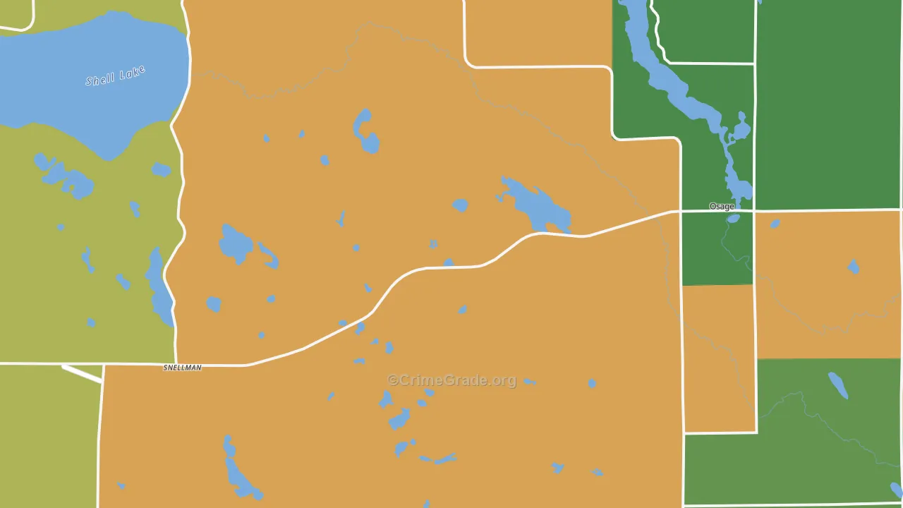 56570, MN Map of Theft Rates