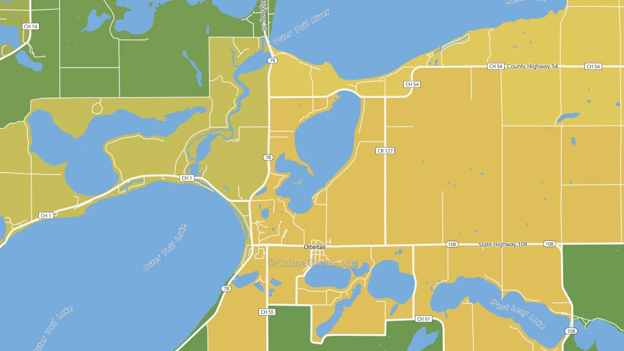 56571, MN Map of Theft Rates