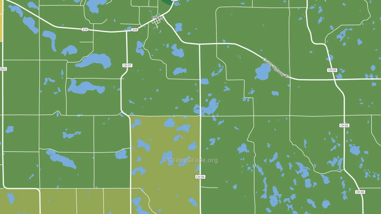 56588, MN Map of Theft Rates
