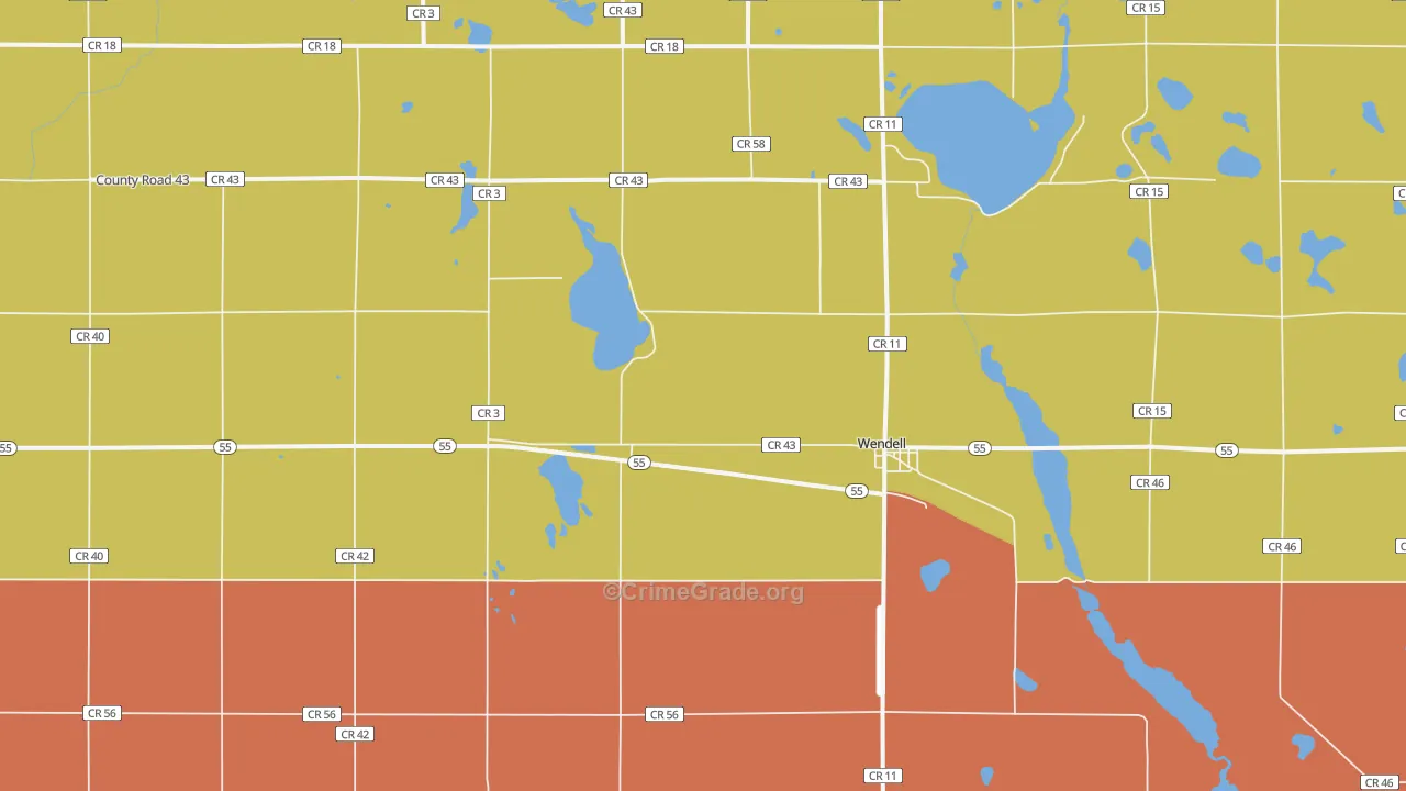 56590, MN Map of Theft Rates