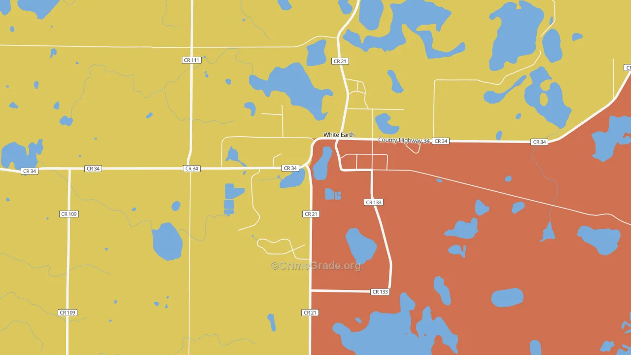 56591, MN Map of Theft Rates