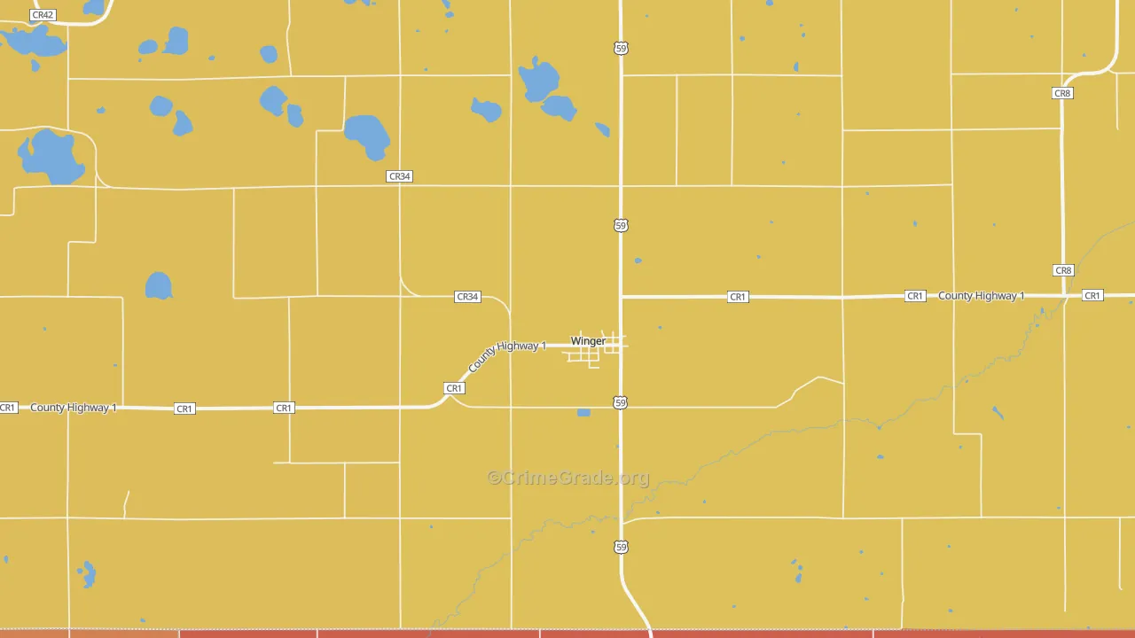 56592, MN Map of Theft Rates