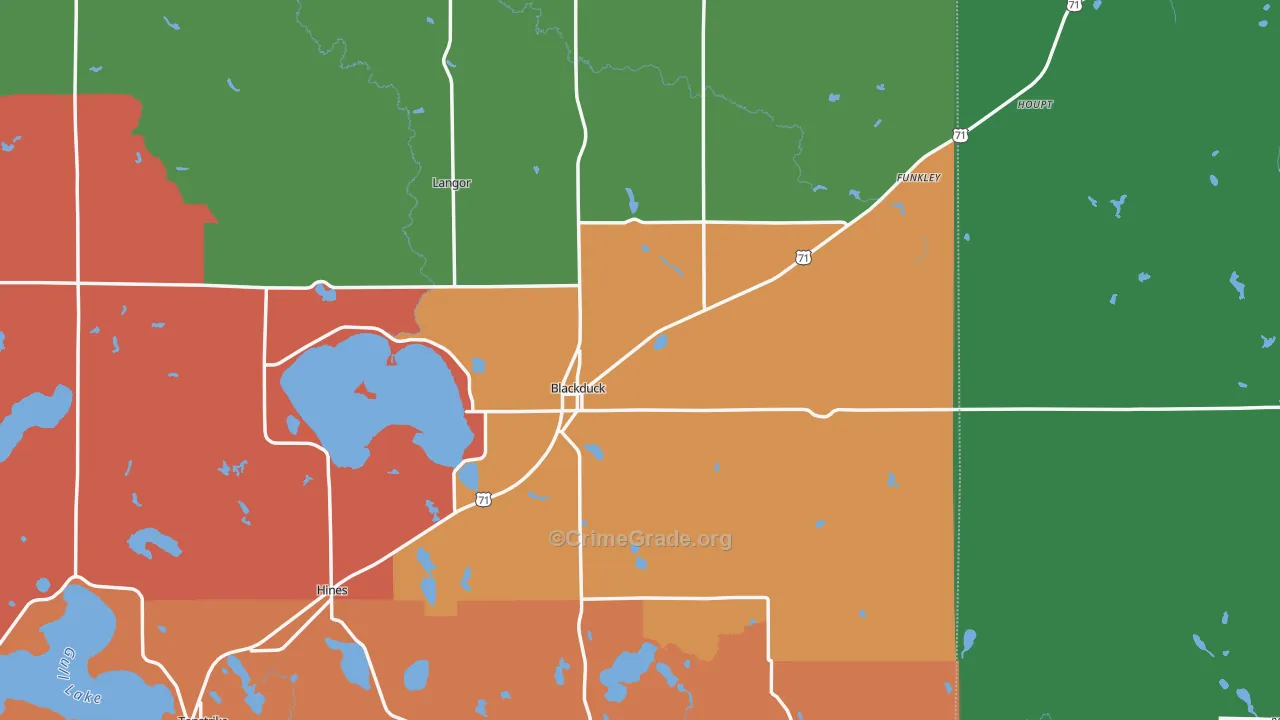 56630, MN Map of Theft Rates