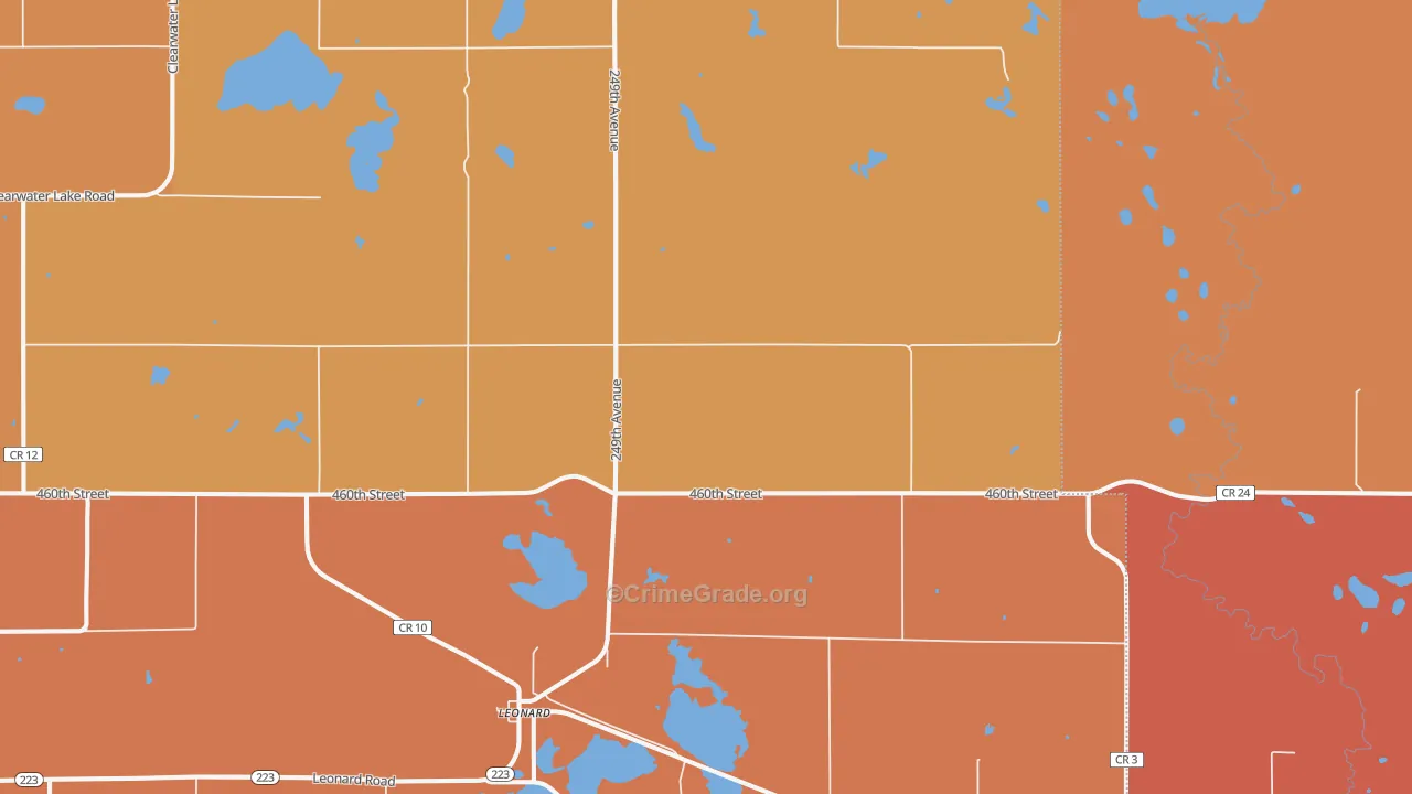 56652, MN Map of Theft Rates