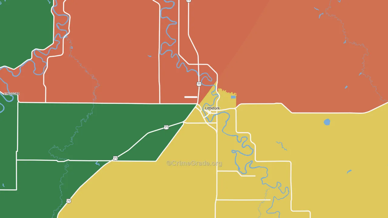 56653, MN Map of Theft Rates