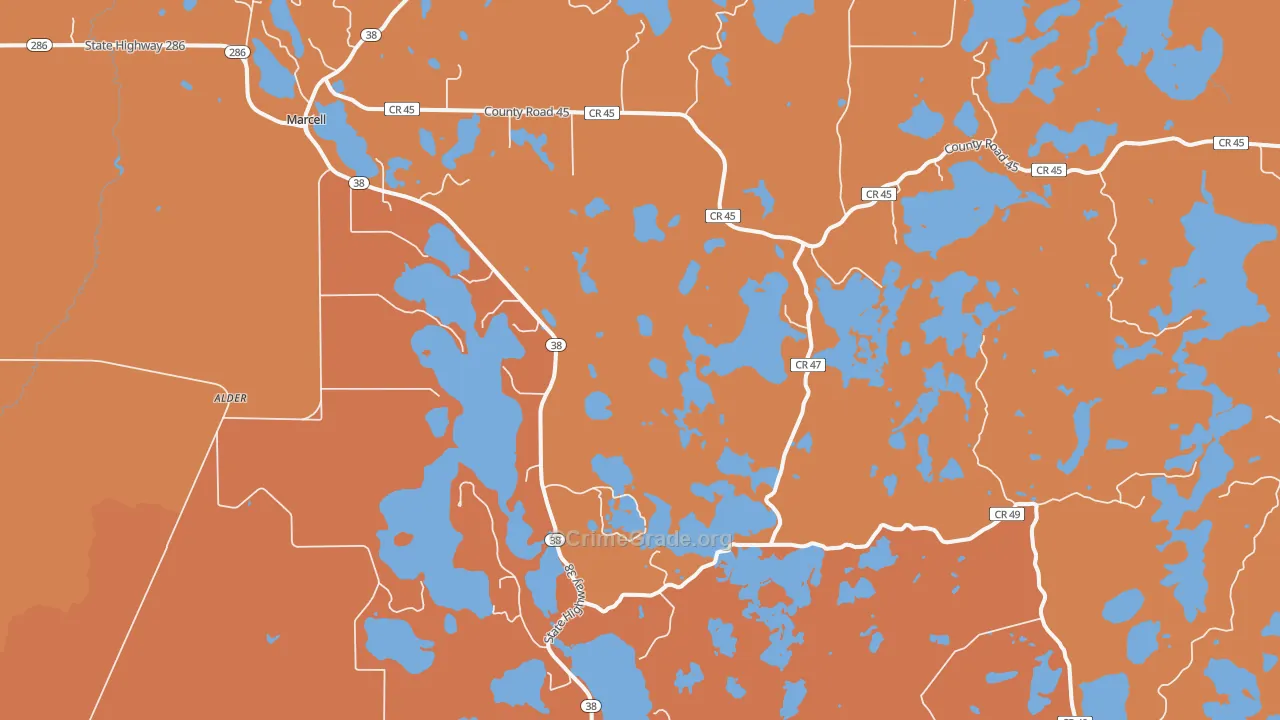 56657, MN Map of Theft Rates