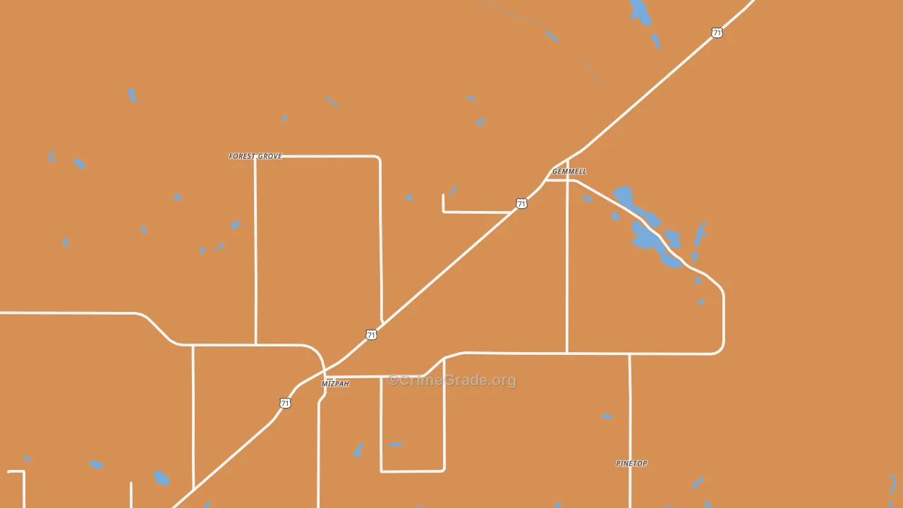 56660, MN Map of Theft Rates