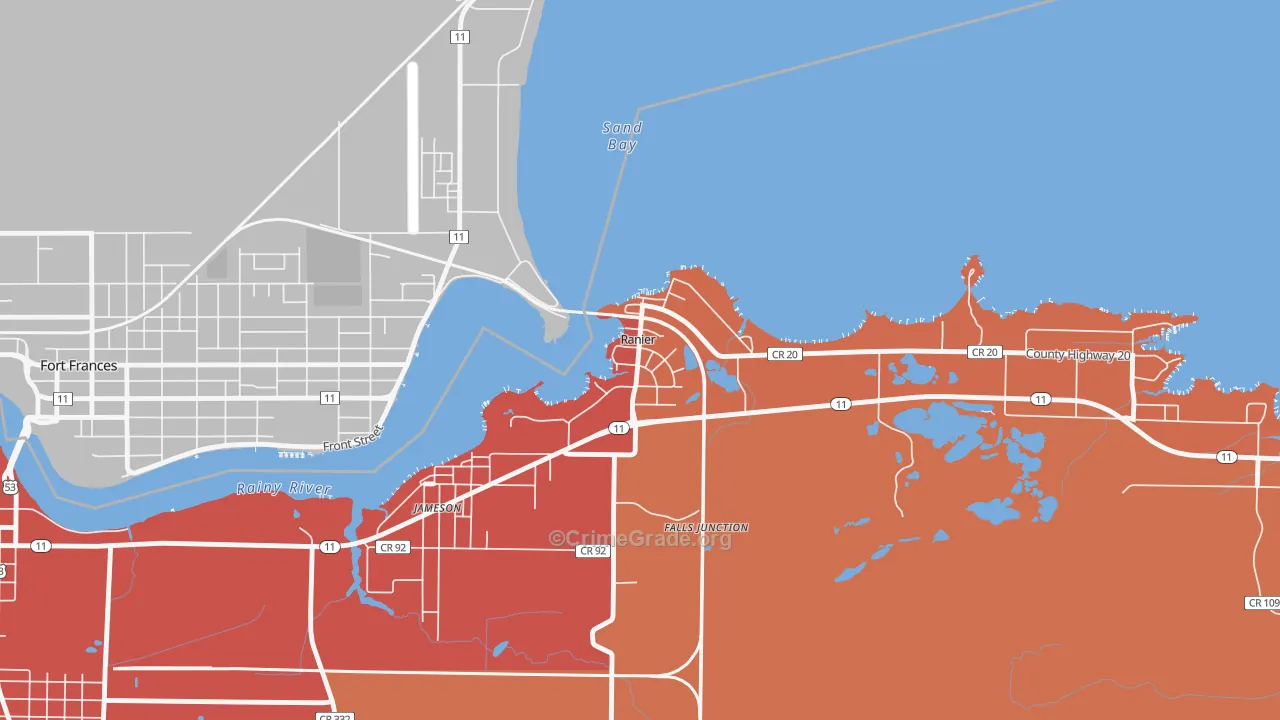 56668, MN Map of Theft Rates