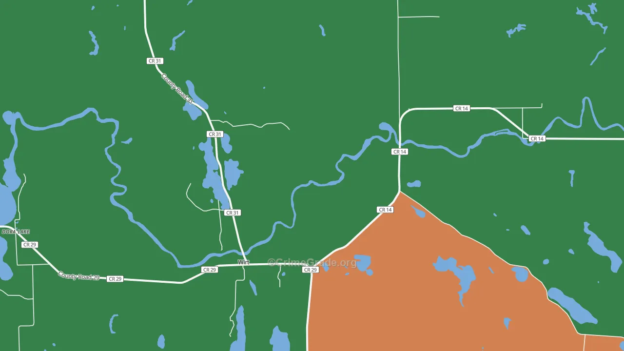 56688, MN Map of Theft Rates