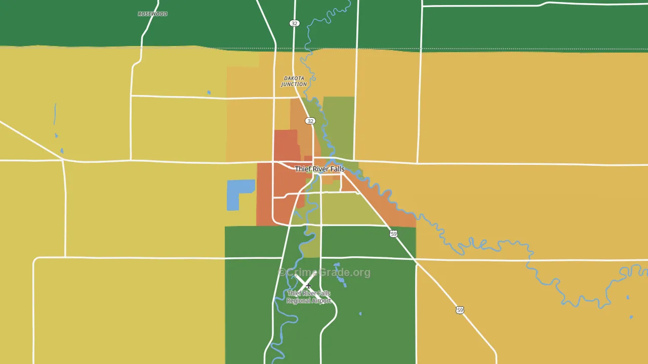 56701, MN Map of Theft Rates