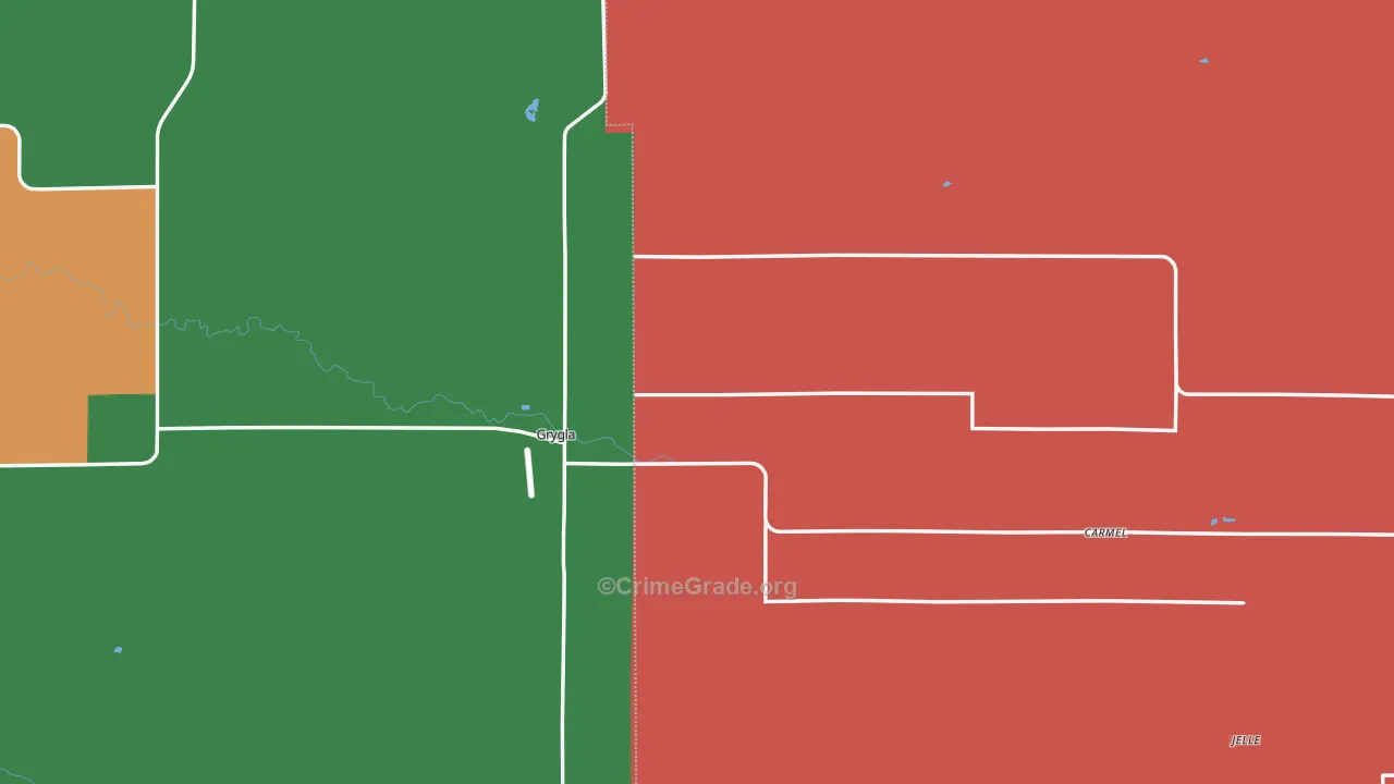 56727, MN Map of Theft Rates