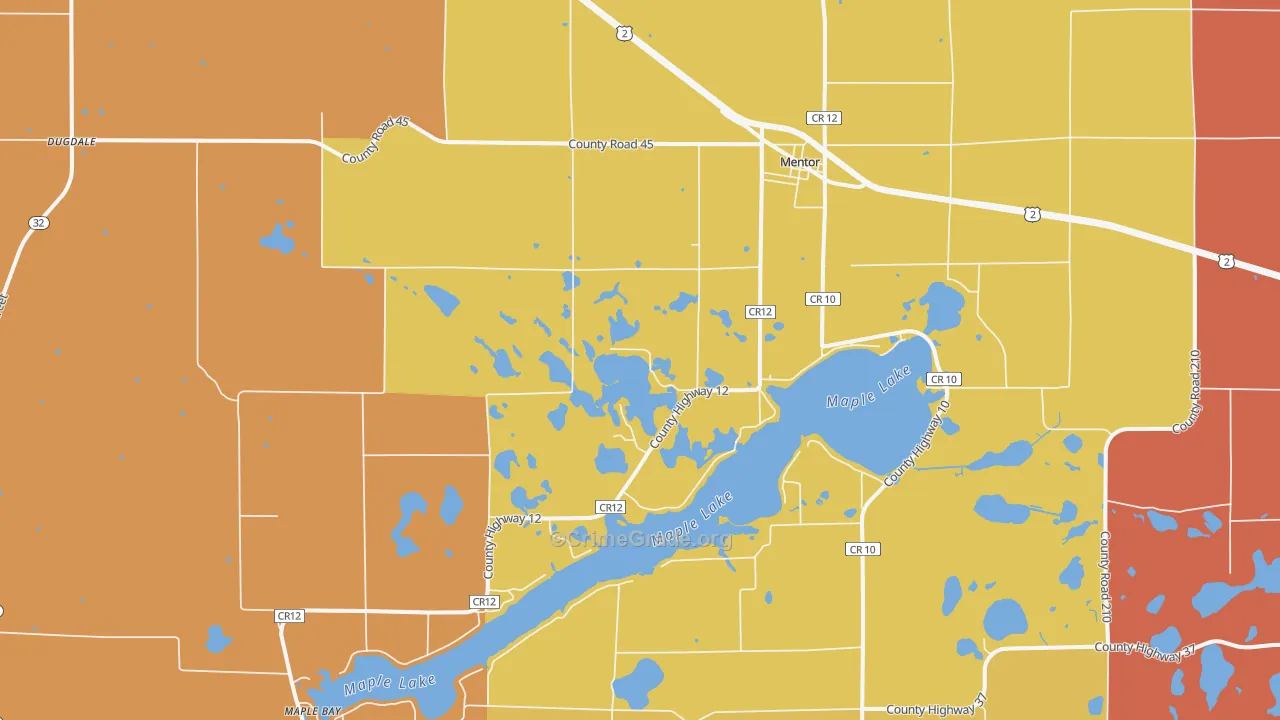56736, MN Map of Theft Rates