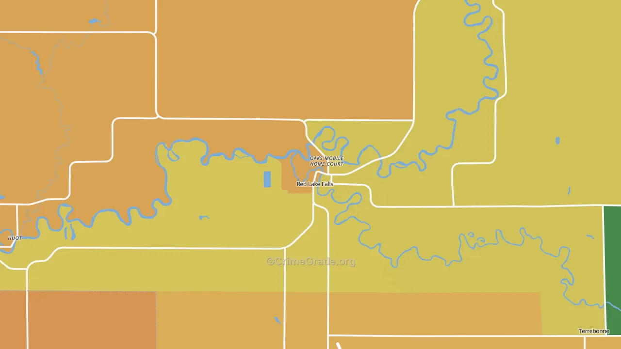 56750, MN Map of Theft Rates