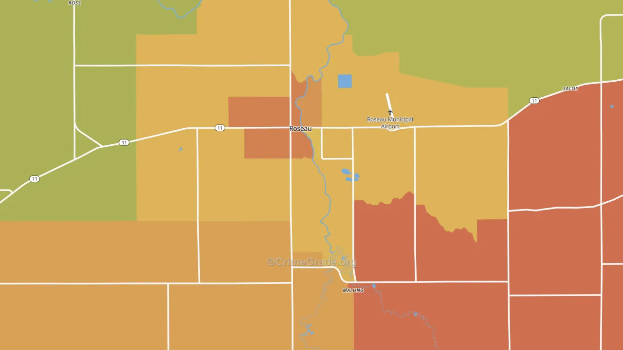 56751, MN Map of Theft Rates