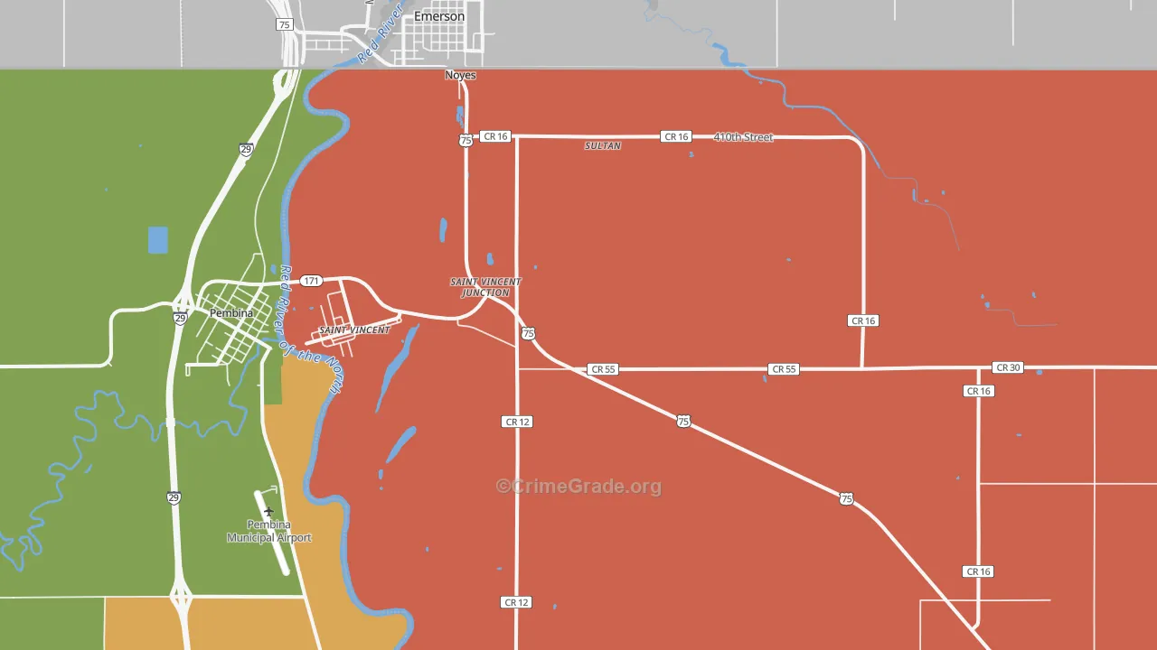 56755, MN Map of Theft Rates