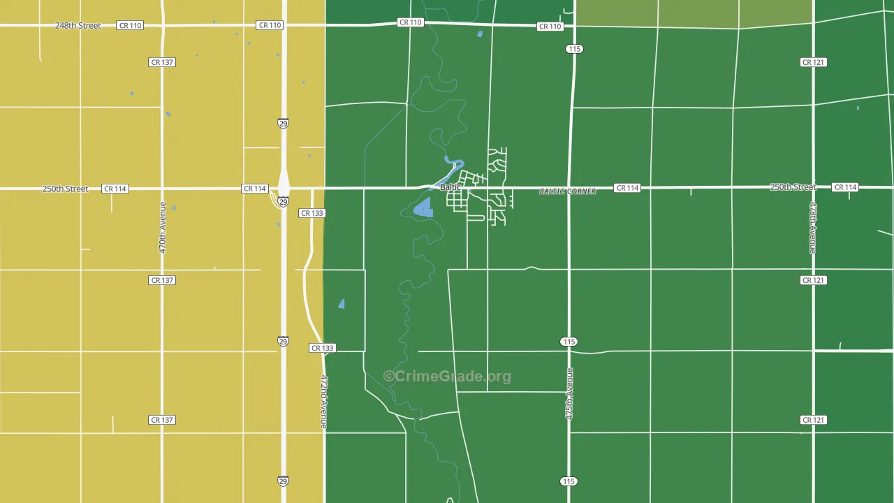 57003, SD Map of Theft Rates