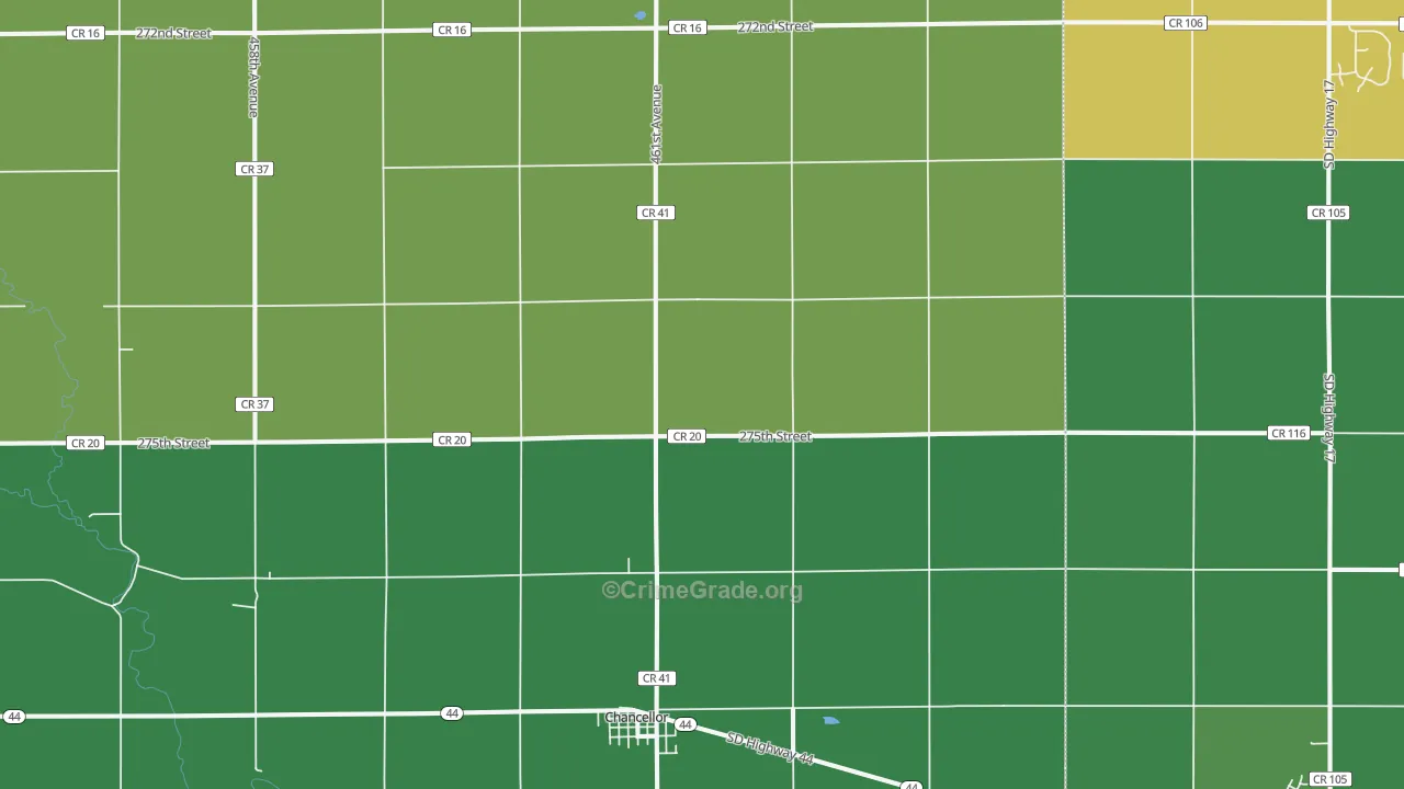 57015, SD Map of Theft Rates