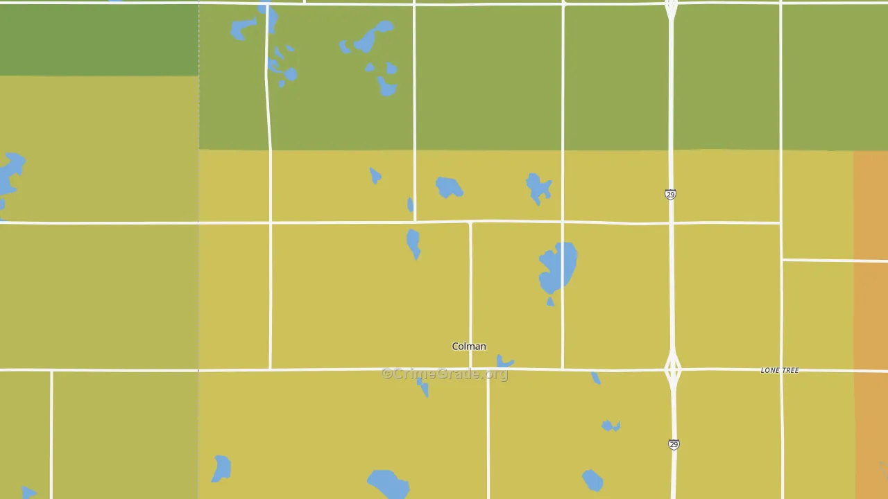 57017, SD Map of Theft Rates