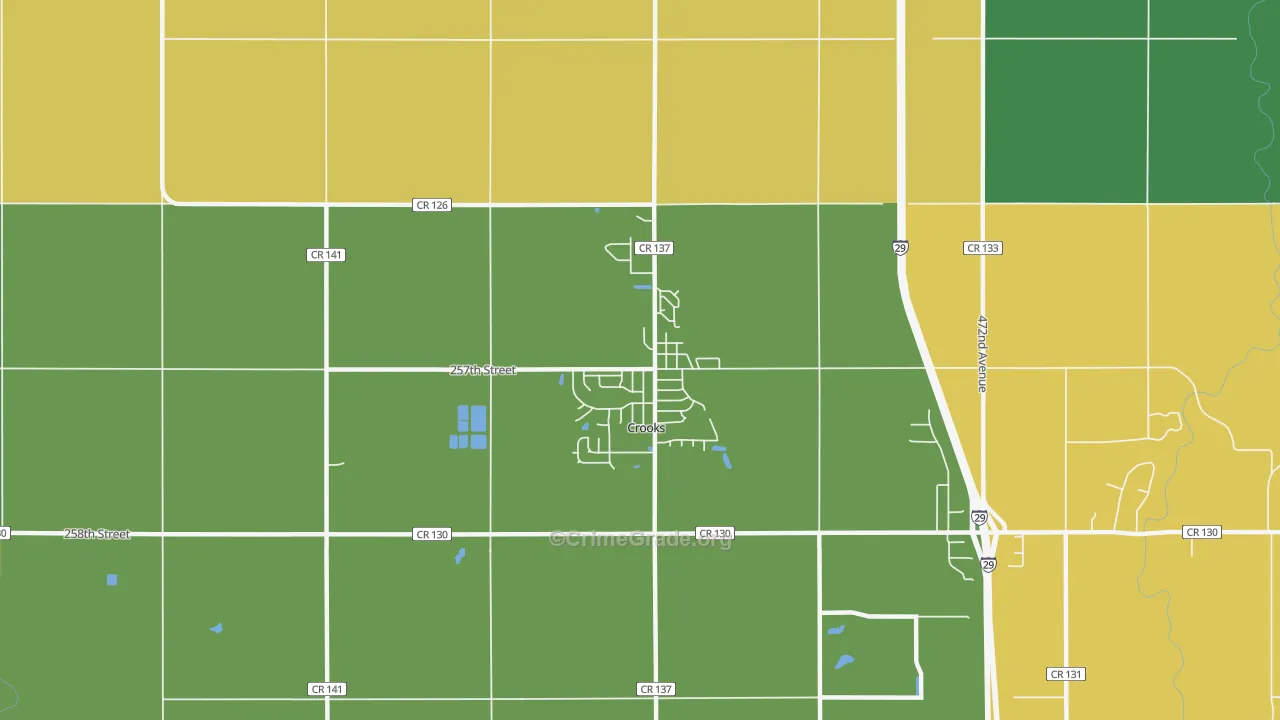 57020, SD Map of Theft Rates