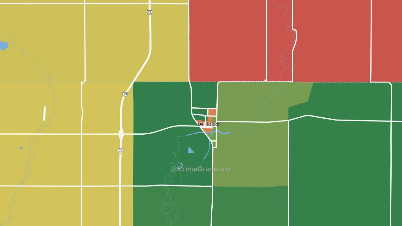 57022, SD Map of Theft Rates