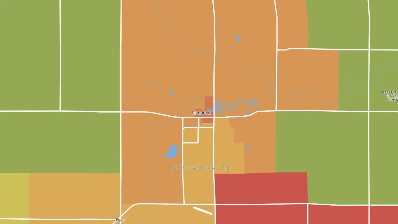 57028, SD Map of Theft Rates