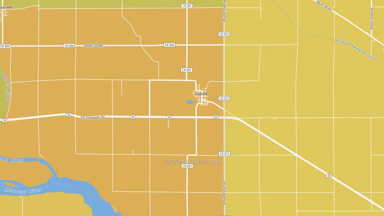 57031, SD Map of Theft Rates