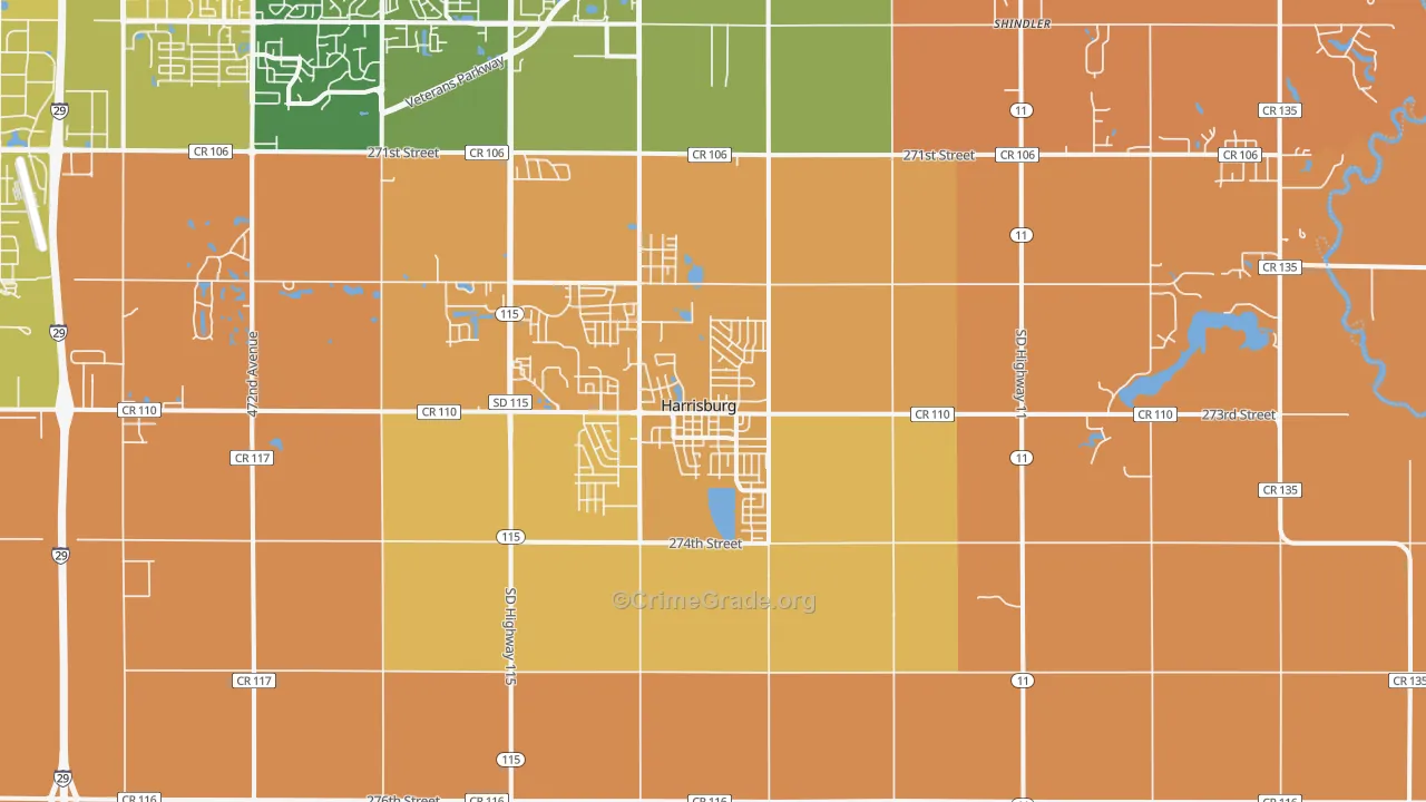 57032, SD Map of Theft Rates