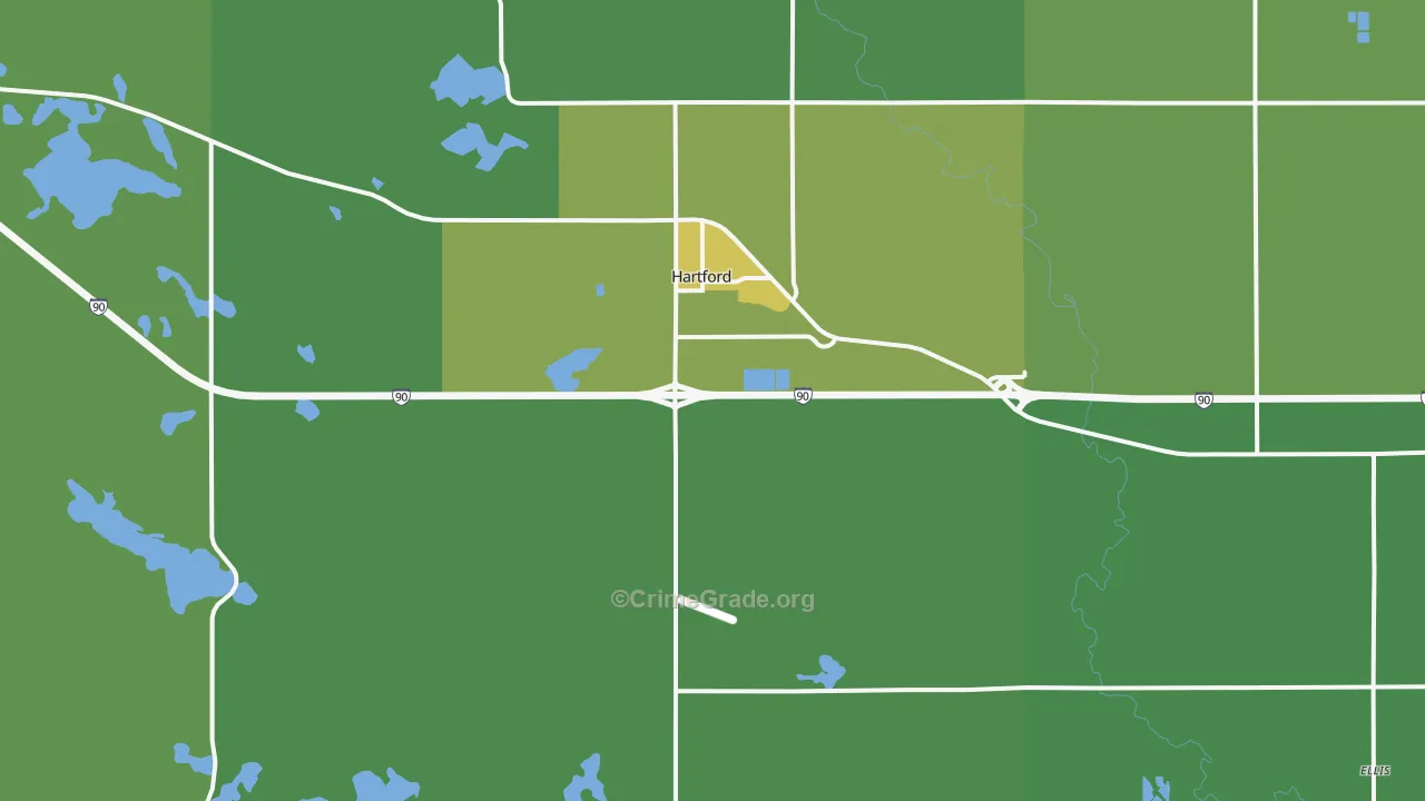 57033, SD Map of Theft Rates