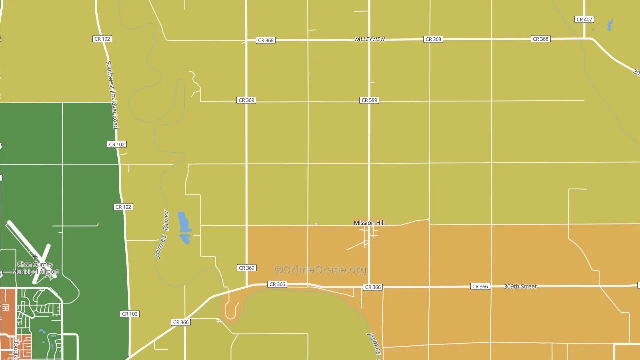 57046, SD Map of Theft Rates