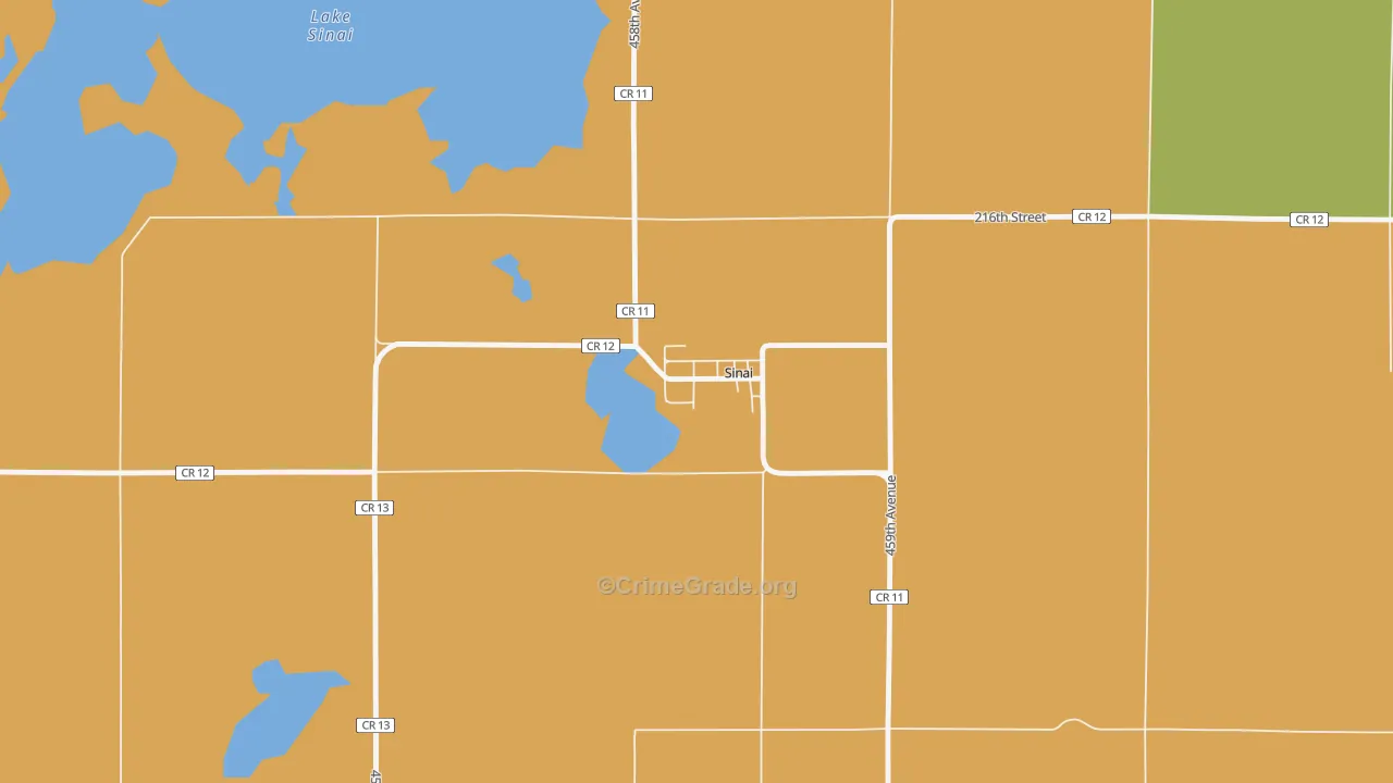 57061, SD Map of Theft Rates