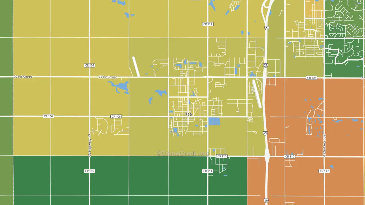 57064, SD Map of Theft Rates
