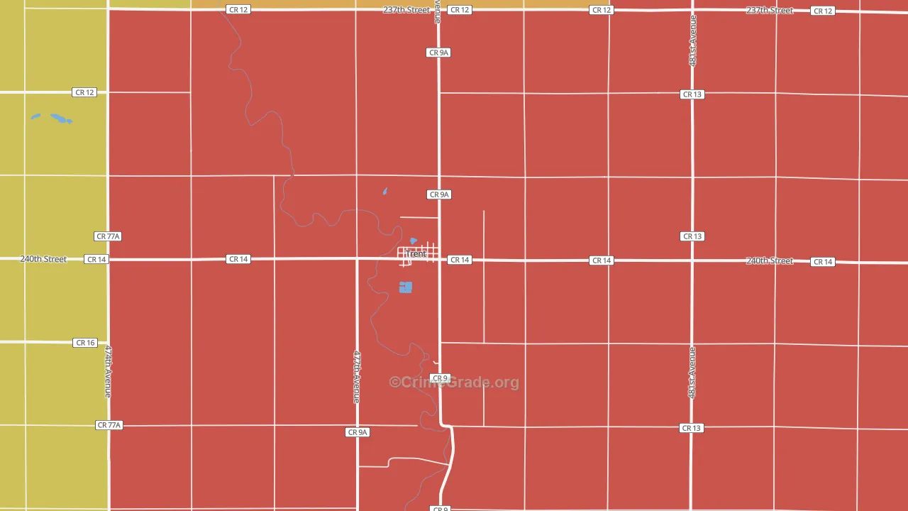 57065, SD Map of Theft Rates