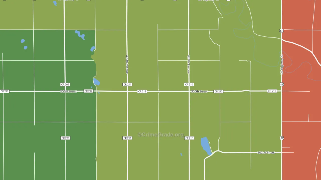 57067, SD Map of Theft Rates