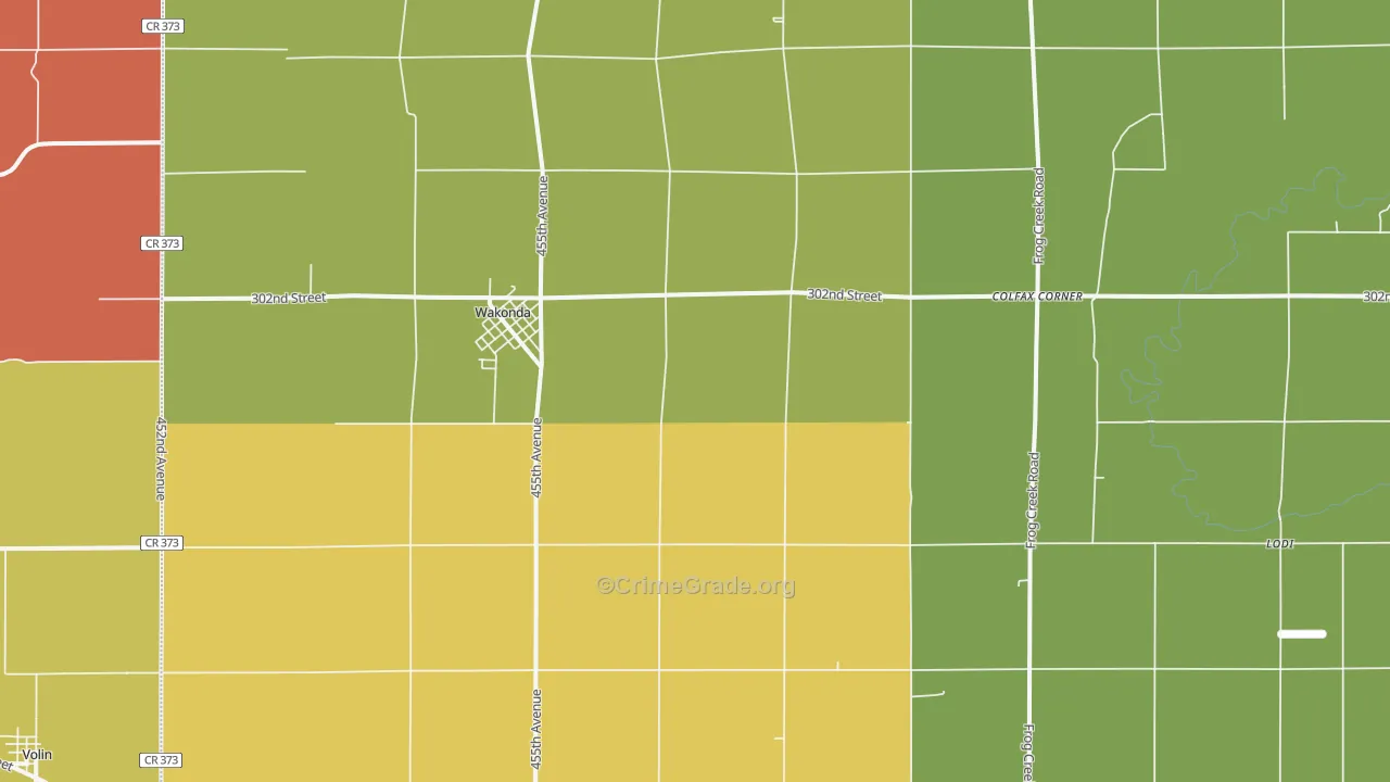 57073, SD Map of Theft Rates