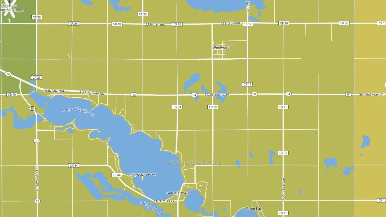 57075, SD Map of Theft Rates