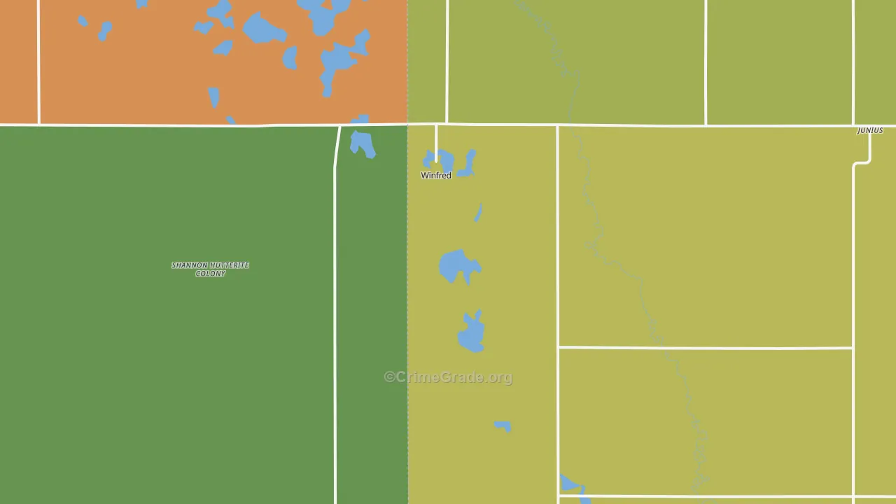 57076, SD Map of Theft Rates