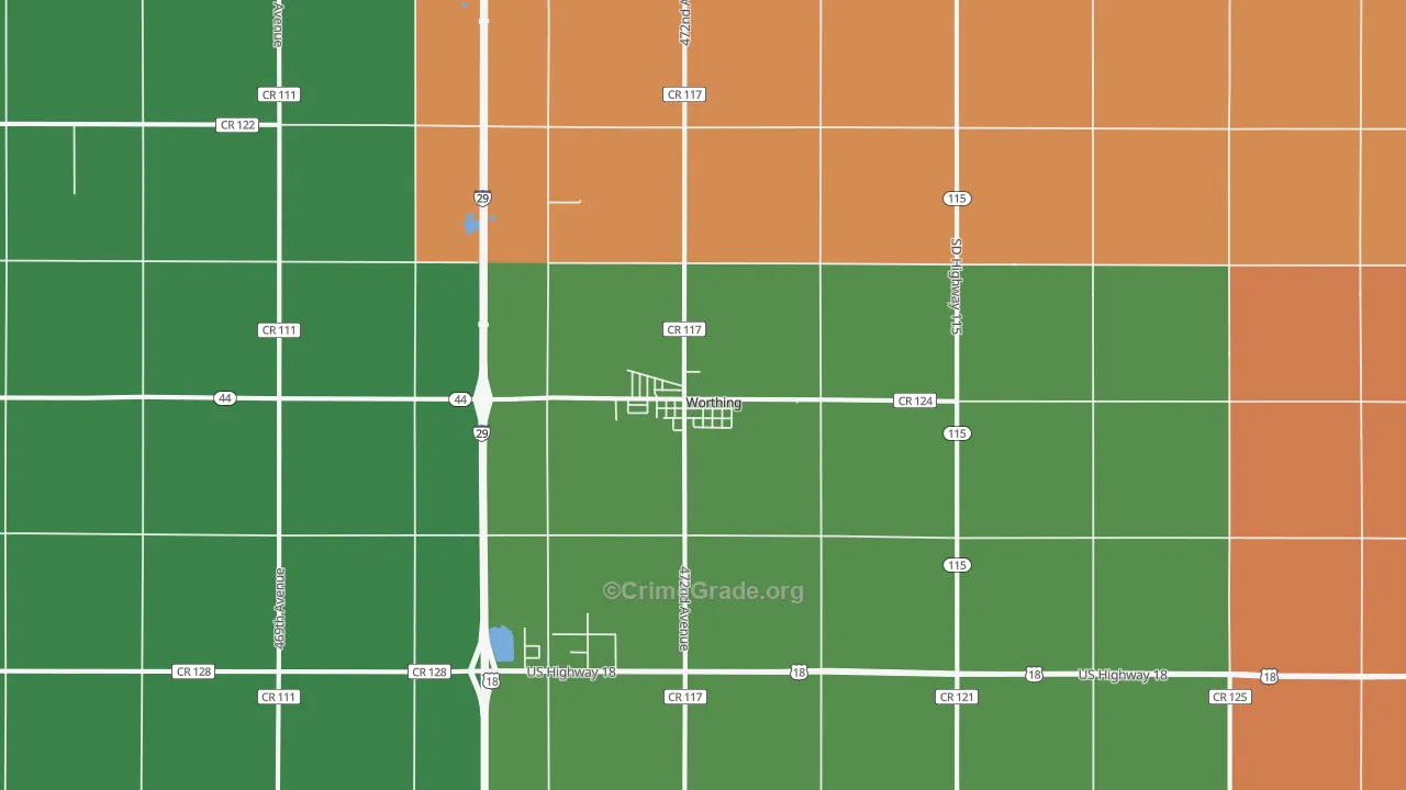 57077, SD Map of Theft Rates