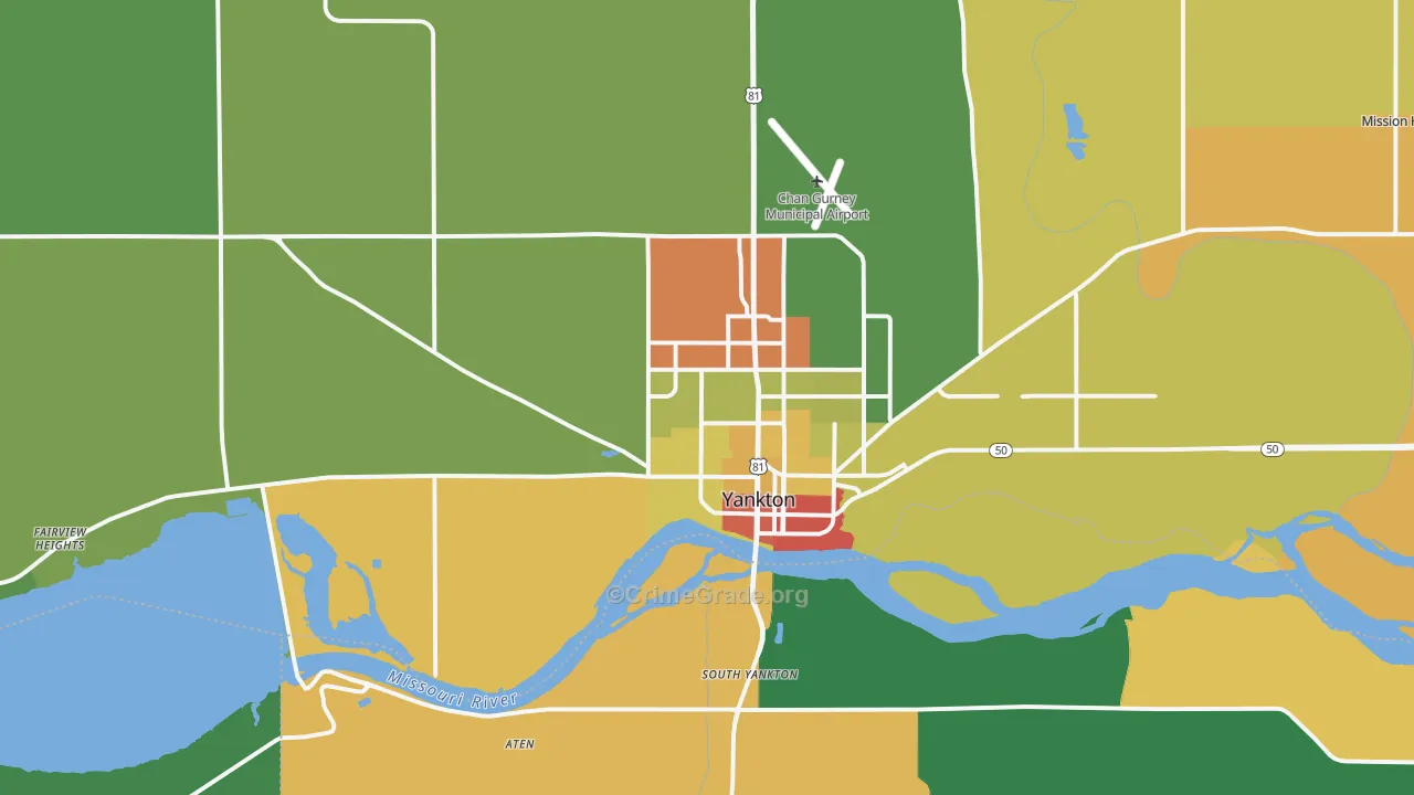 57078, SD Map of Theft Rates