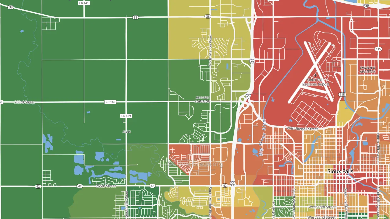 57107, SD Map of Theft Rates
