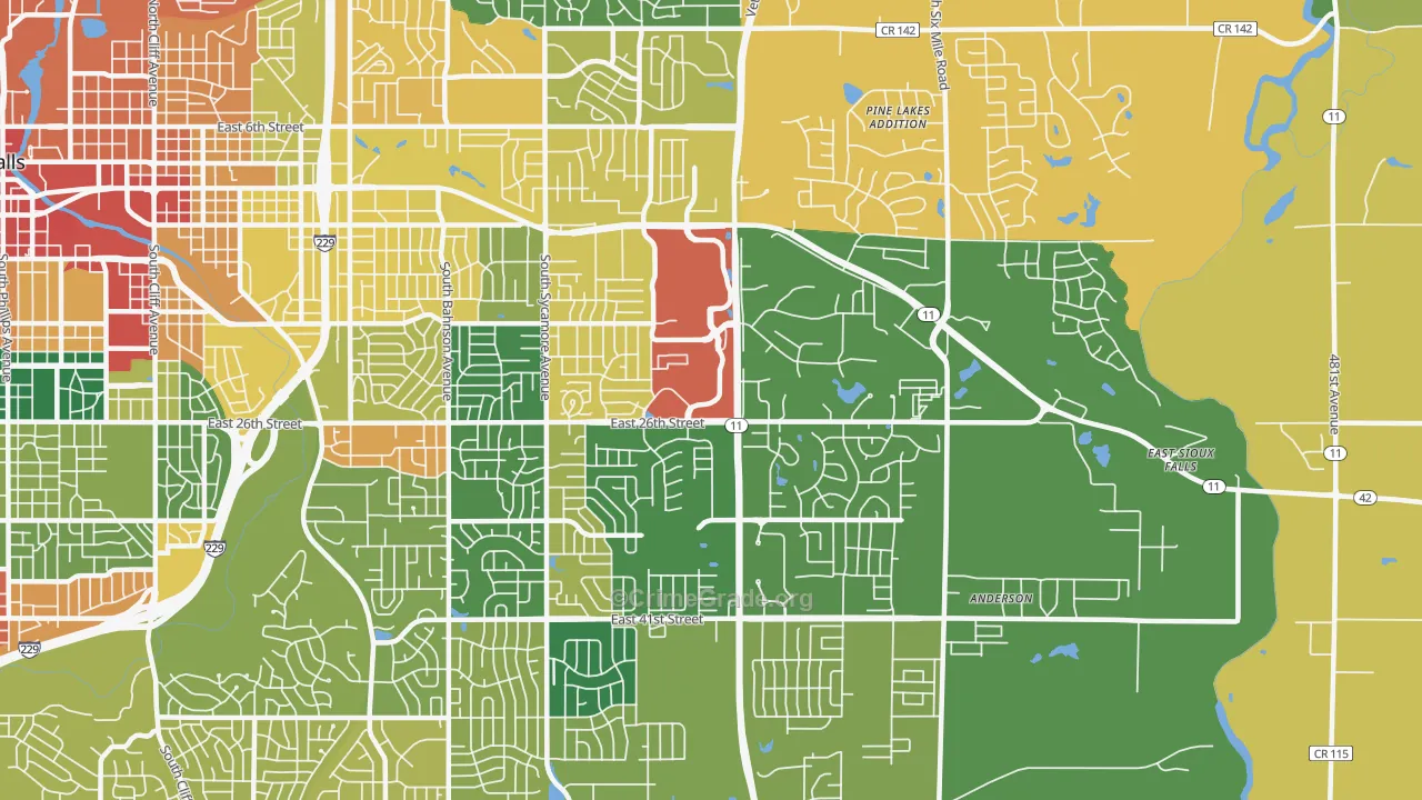 57110, SD Map of Theft Rates