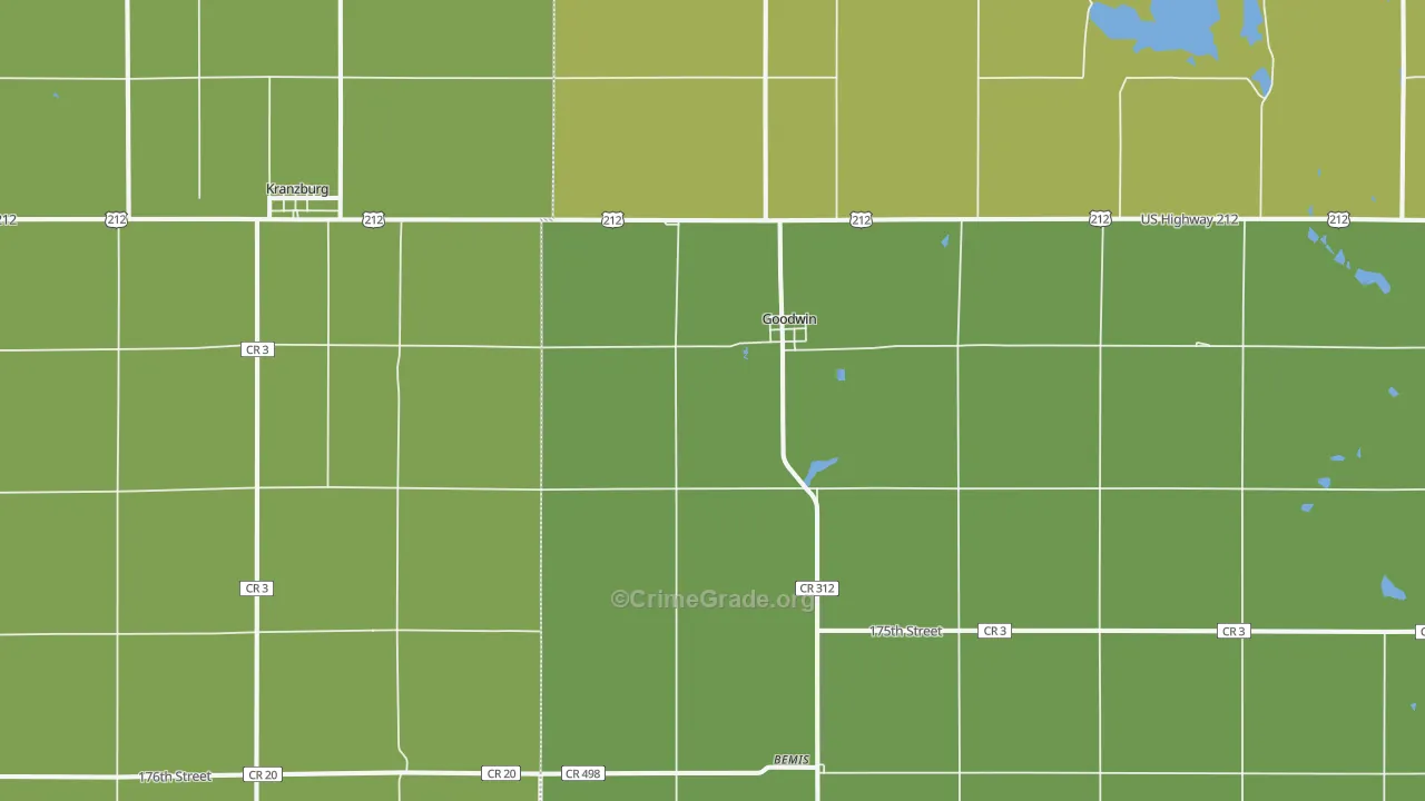 57238, SD Map of Theft Rates