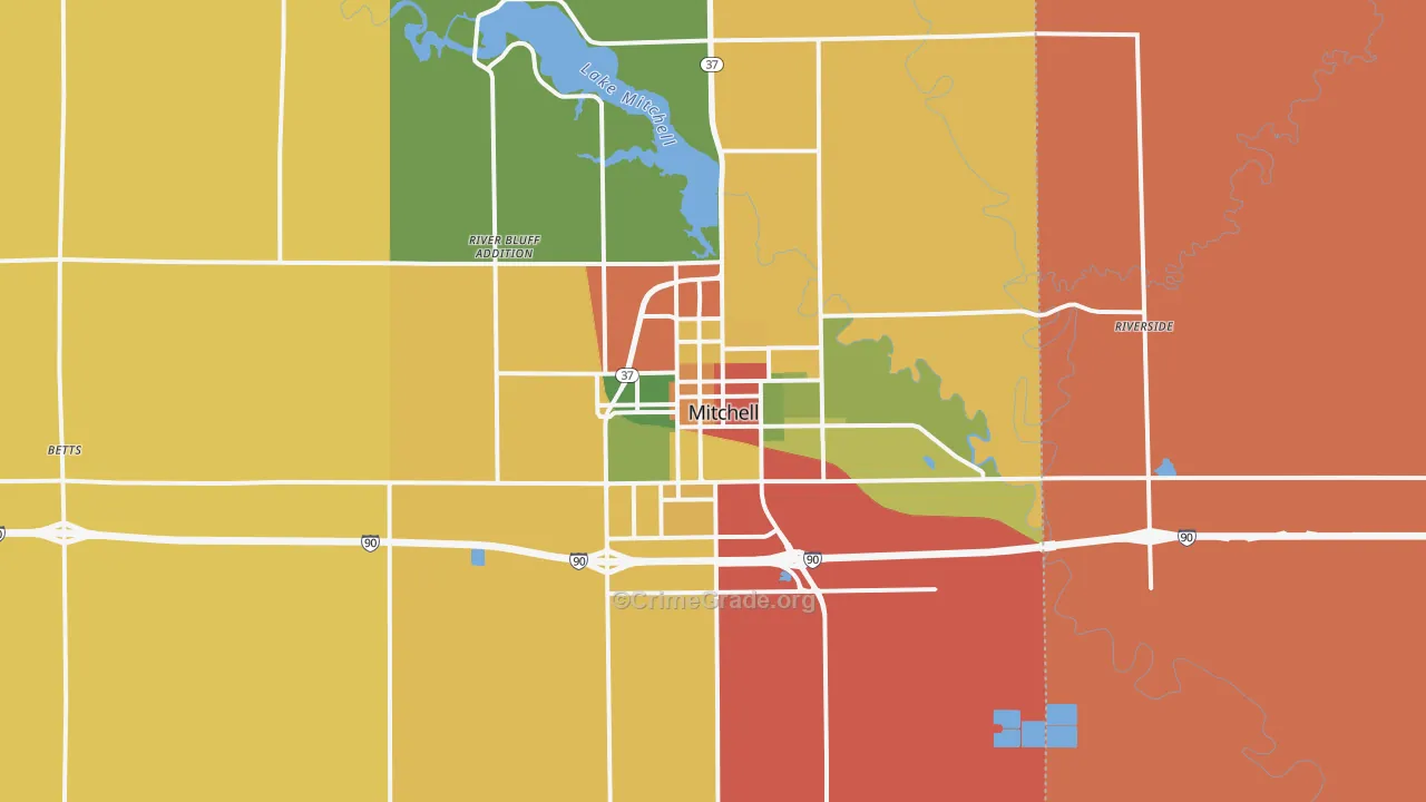57301, SD Map of Theft Rates