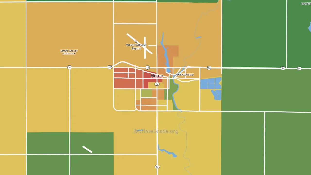 57350, SD Map of Theft Rates