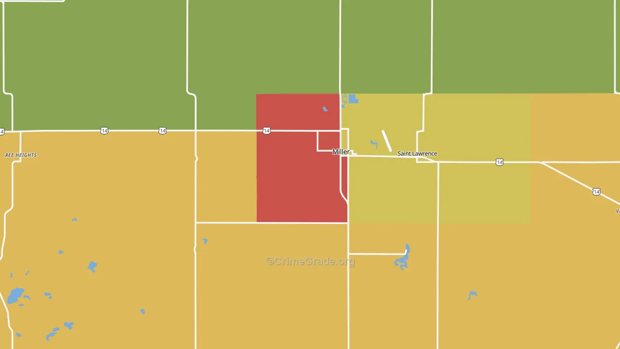 57362, SD Map of Theft Rates
