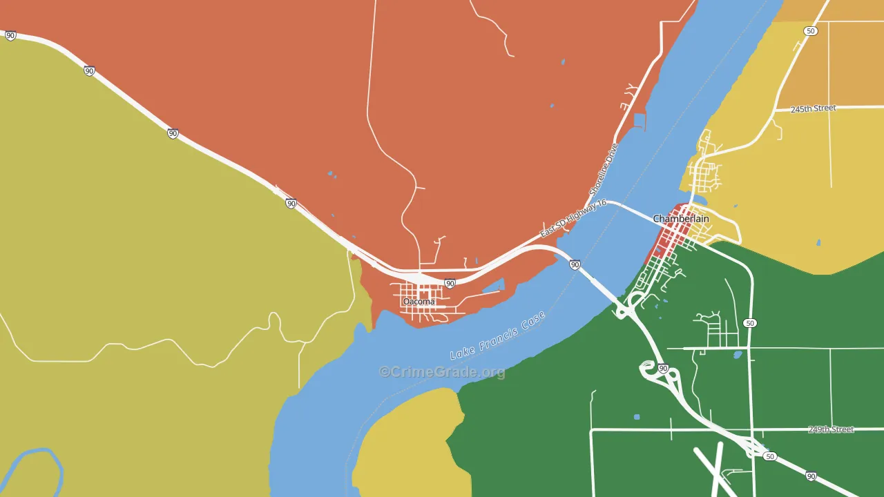 57365, SD Map of Theft Rates