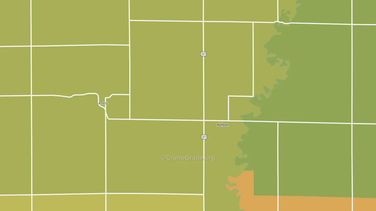 57424, SD Map of Theft Rates