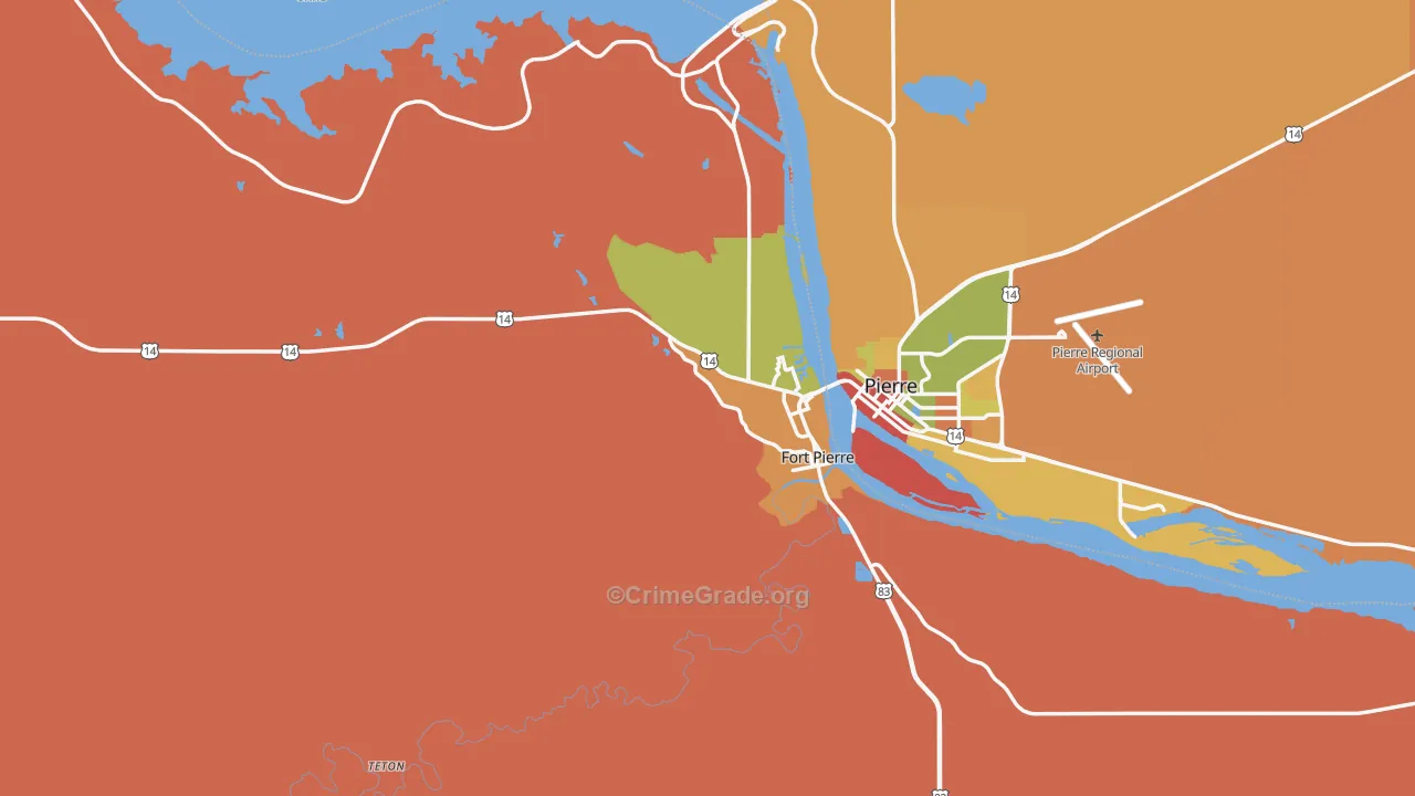 57532, SD Map of Theft Rates
