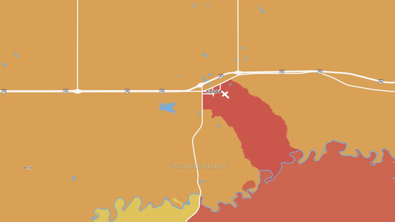 57543, SD Map of Theft Rates