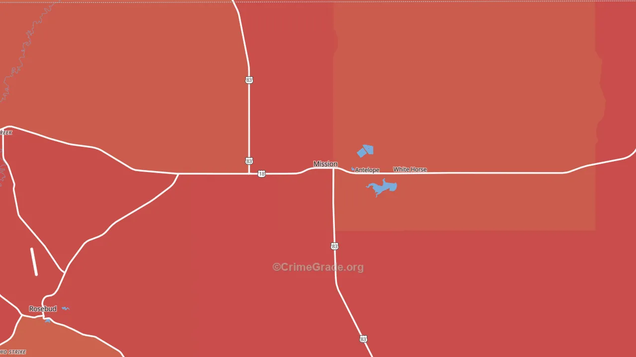 57555, SD Map of Theft Rates